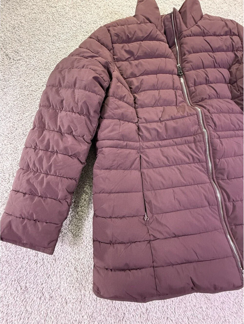 NWOT Nautica Women’s Puffer Jacket Size XL Burgundy - Picture 5 of 14